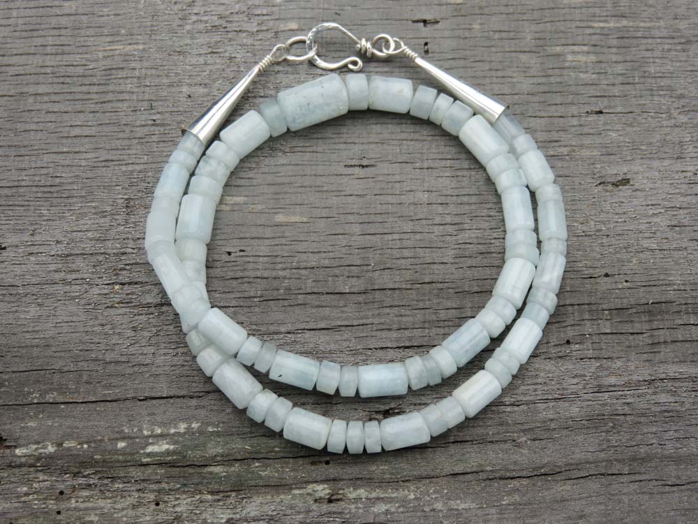 Glacial Ridge Aquamarine Necklace